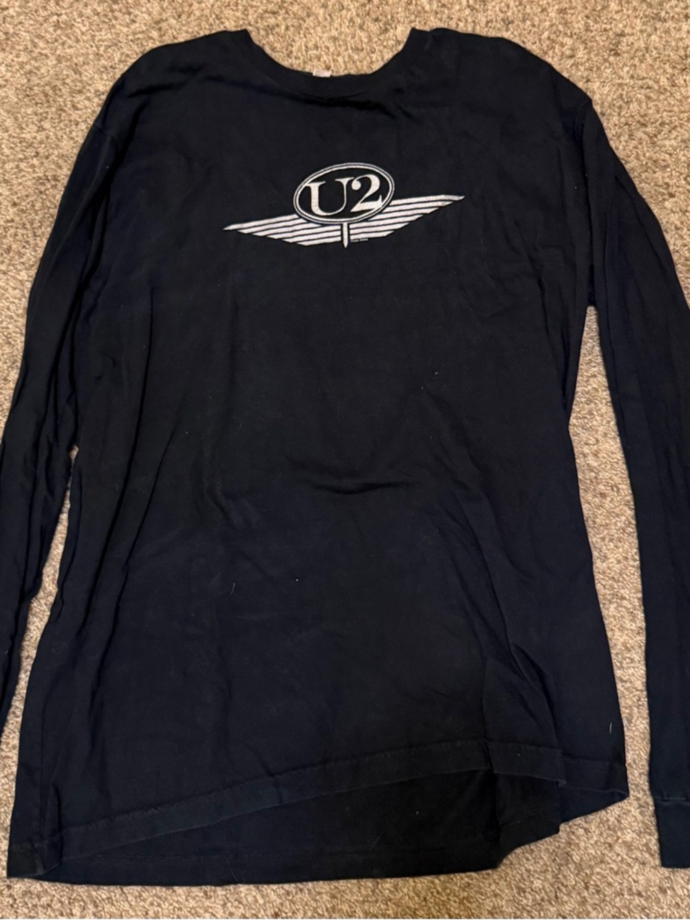 Black Long Sleeve U2 Shirt